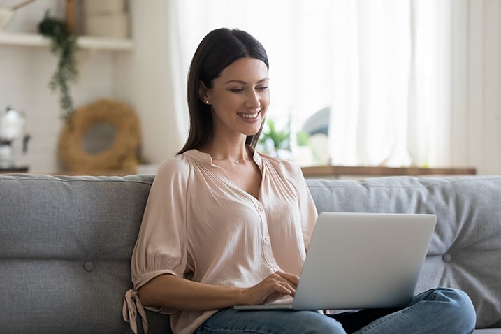image of couple looking at bill