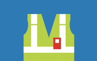 man in hard hat illustration