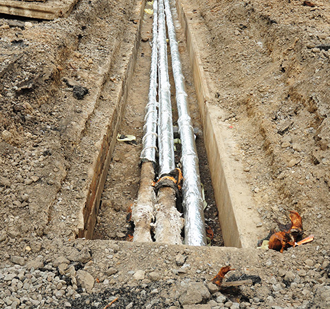 Piping in ground