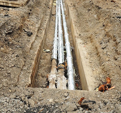 Piping in ground